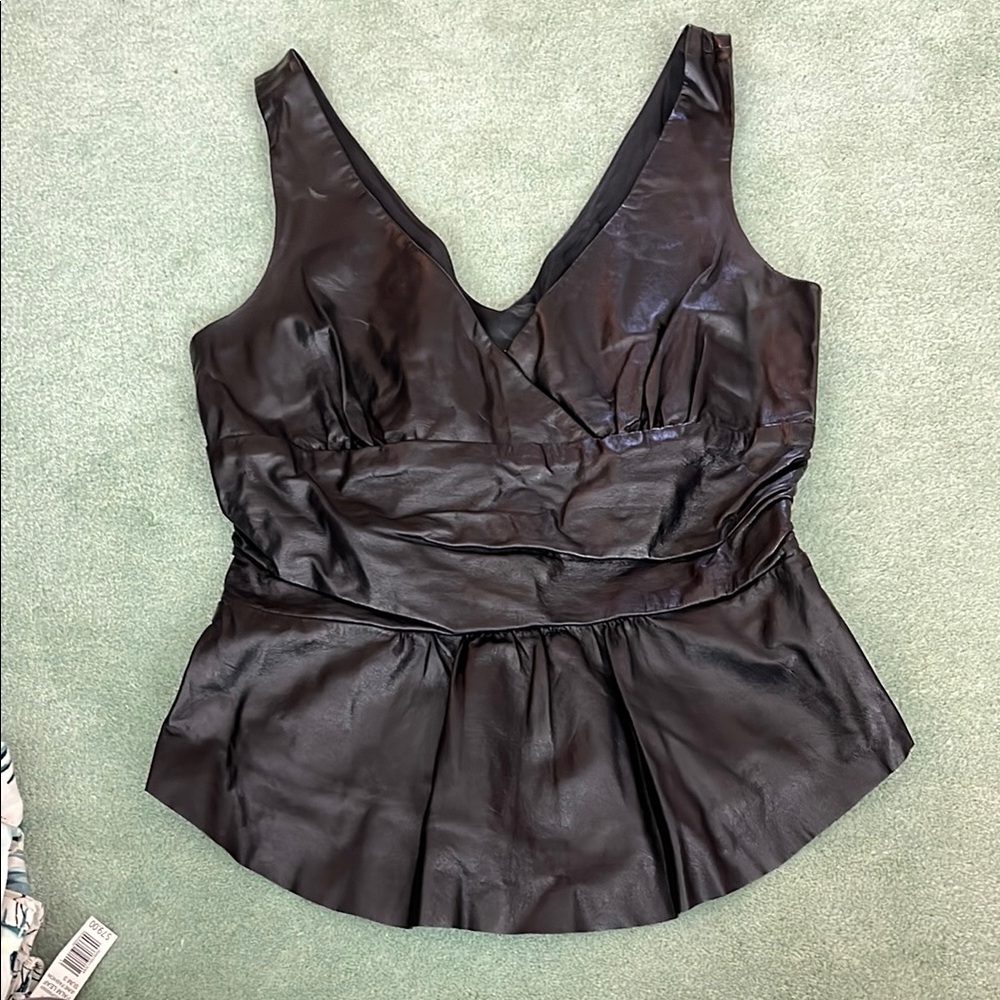 Leather Women's Top